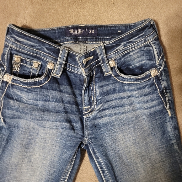 Miss Me Women's Boot Cut Blue Jeans - Picture 2 of 7